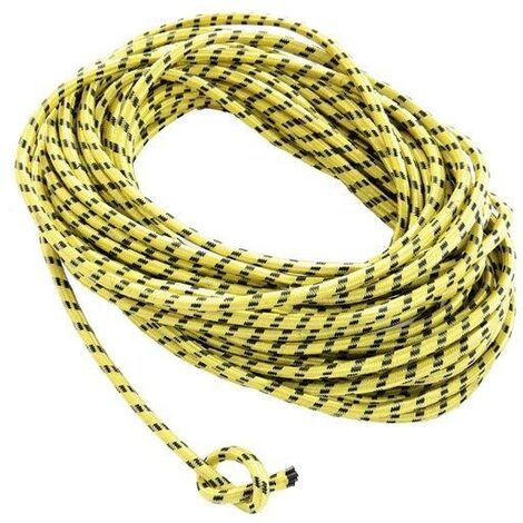Tendeur sandow 20 mètres Ø 6 mm – Pour fixation bâche remorque et toiture – Charge maximale 100 kg – Élastique résistant – Cogex