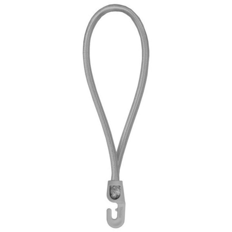 Tendeurs boucle élastique gris 40cm ø 4mm avec 1 crochet pvc (lot de 25 pièces)