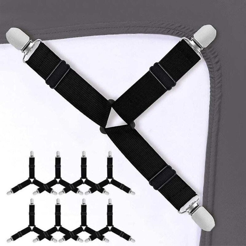 Tendeurs de draps - 8 pièces - Clips de draps - Jeu de tendeurs de draps - Tendeurs de couette - Clips de drap-housse - Clips de couette
