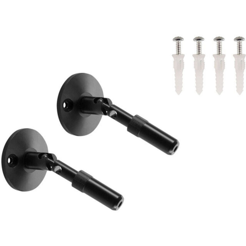SLV - Systèmes câble tendu tenseo support mural 10 cm intérieur pour câble tendu t.b.t noir 2 pièces 186310