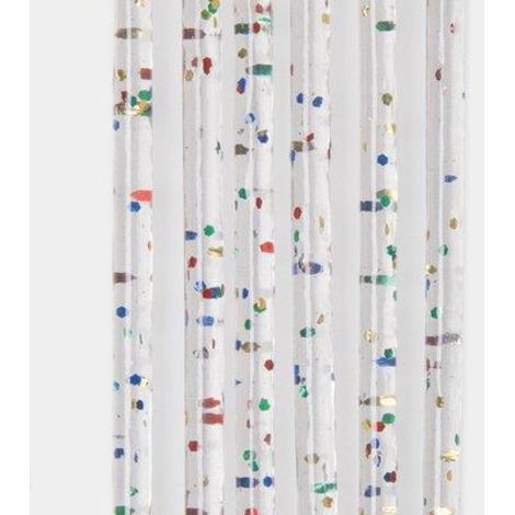 TENDINA PRONTA LUXOR 144 FILI  PVC LISCIO MULTICOLOR GLITTERATO CM 120 H.CM 240