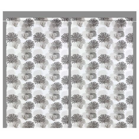 TENDINA verre MODERNA large 45 ou 60 ou 80 CORALLI BEIGE mélangé lin Made in Italy 1 bâche cm. 45x150