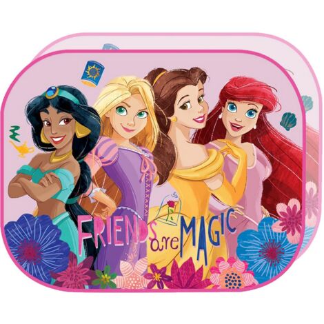 Tendine laterali auto Principesse Disney 44x35cm parasole rosa