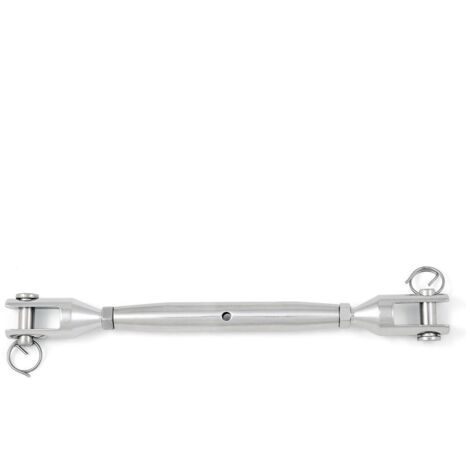 Tenditore a 2 forcelle M4 in acciaio Inox A4 - AISI 316