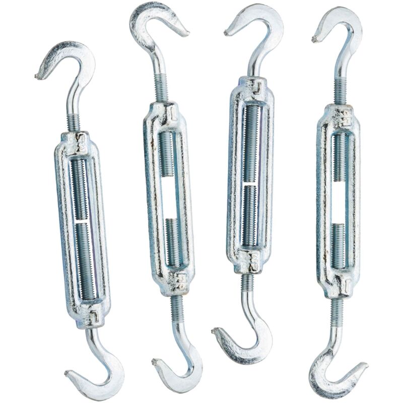 Tenditore a gabbia 8 mm in acciaio zincato 4 pezzi