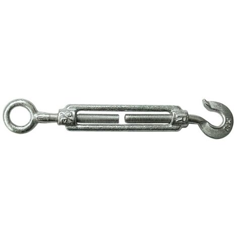 TENDITORE A OCCHIO E GANCIO PER FUNI  mm. 6 (1/4) 50 PZ