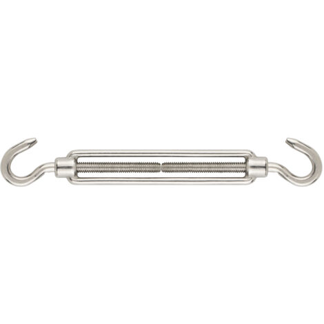 Tenditore a uncino/uncino - Inox A4 M5 - Ø8 - Confezione da 10