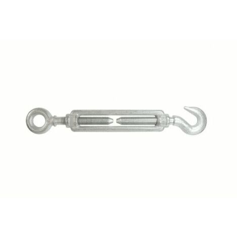 TENDITORE ACCIAIO ZINCATO INOX OCCHIO GANCIO 10MM PER FUNE FUNI VERRICELLO 379ZA