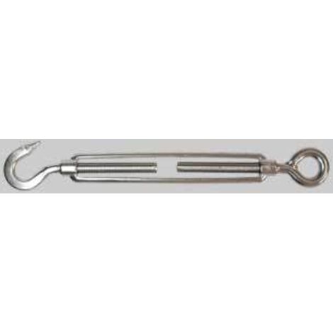 Tenditore ad occhio e gancio inox 6 mm