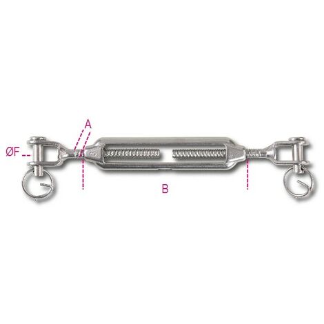 Tirante 540A per cavo di sicurezza anticaduta 12x180mm in acciaio zincato  con dadi autobloccanti M12 e