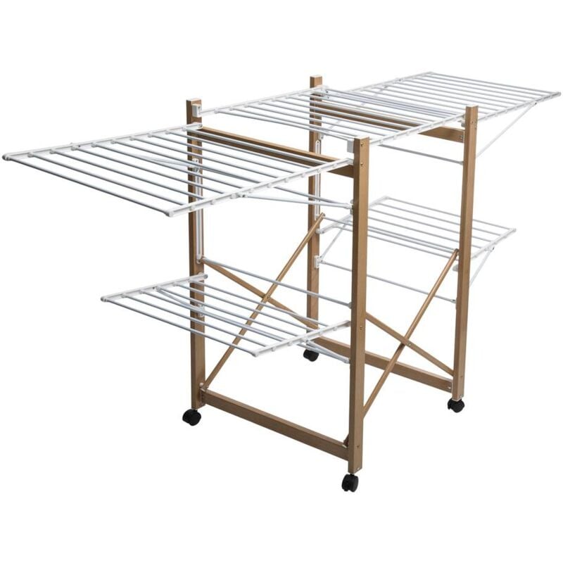 5five Simply Smart - tendoir à linge 4 roues 27m - 5five