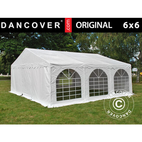 Tenda agricola 6x6m, verde scuro, Telo in PVC, fissaggio per