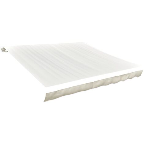 Tendone Parasole in Tela Crema 450x300 cm vidaXL