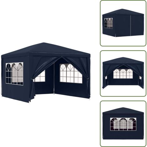 Tendone per eventi all'aperto - vidaXL Tendone per Feste 3x3 m Blu - Tendone in polietilene