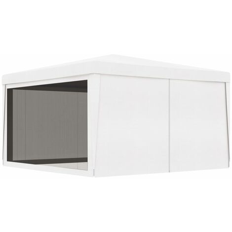 vidaXL Tendone per Feste con 4 Pareti in Rete Bianco Colori Dimensioni Diverse