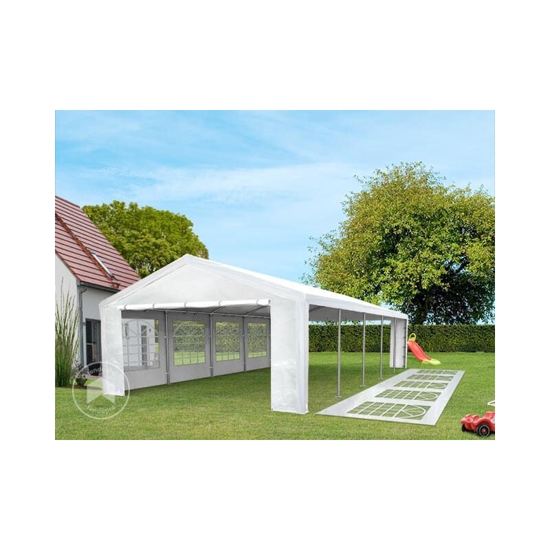 Festnight Tendone per Feste Gazebo 2x5 m Bianco PE 180g//m/² Impermeabile Tenda Giardino Sagre Eventi Mercati Esterno Gazebo Party