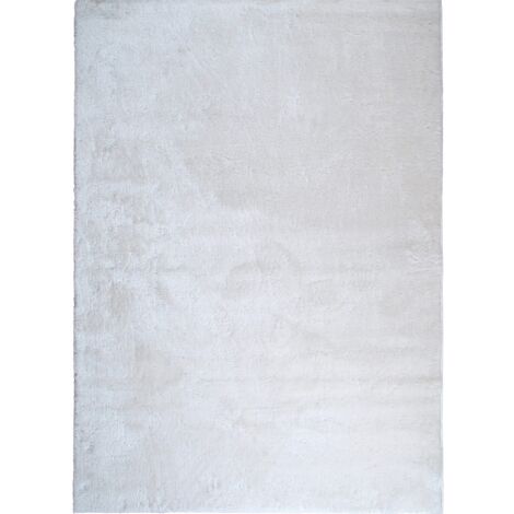 TENDREMENT - Tapis doux uni blanc 160x220