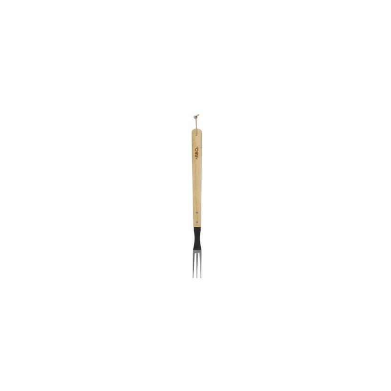 

Tenedor barbacoa Inox 46cm mango madera