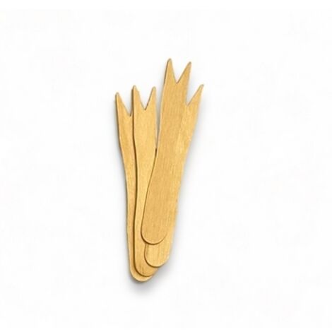 Tenedor de madera 1000 uds / 85 mm Verde Cielo