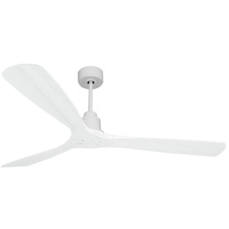 Tenerife de KlassFan - Super destratificateur et ventilateur DC 166 cm Blanc pales bois blanc sans Lumière  30 à 60 m²