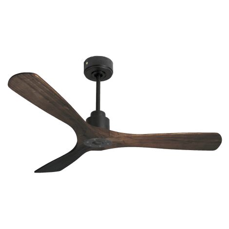 Tenerife Ring - Super destratificateur et ventilateur DC 132 cm  Gris basalte pales bois sombre sans Lumière 25 à 35 m²