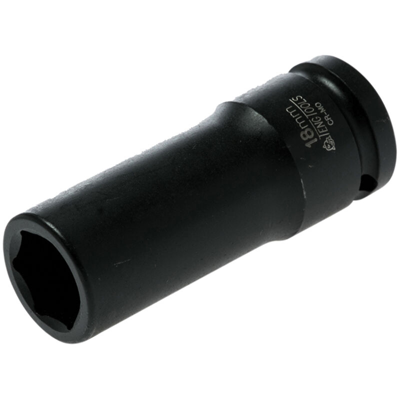 Tengtools - Teng Deep Impact Socket Hexagon 6-Point 1/2in Drive 18mm TEN920618N
