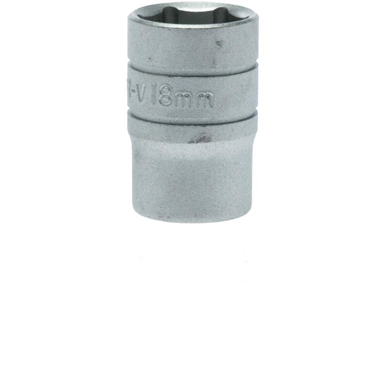 Douille 6 pans avec tige 1/2'', 18 mm