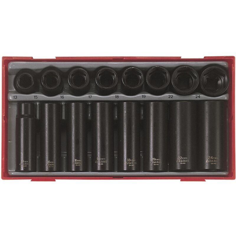 Tengtools Teng Tools 16-teiliger 1/2"-vierkantschaft-maschinensteckschlüsselsatz