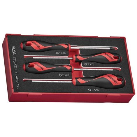 Teng Tools 4-teiliges ergonomisches Torx-Schraubendreher-Set