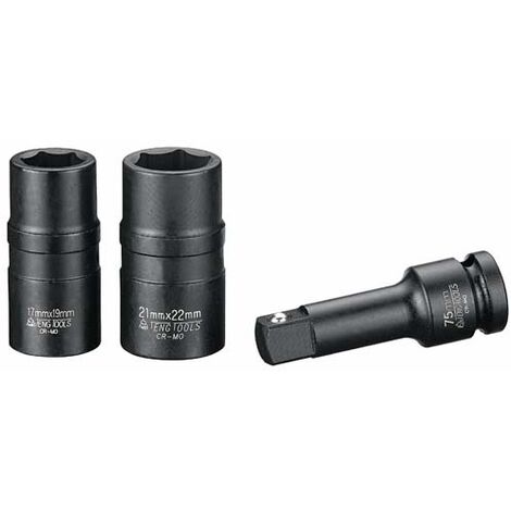 Teng Tools Set de douilles masquées 17x19 mm et 21x22 mm