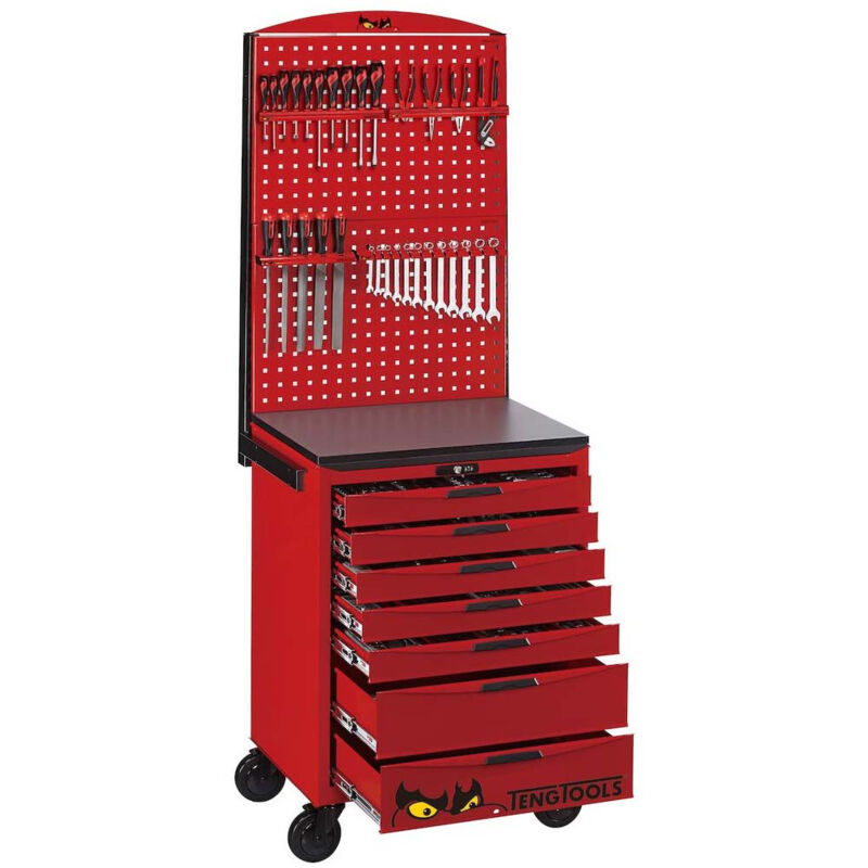 Teng Tools - TCMM545N 26 pro Cabinet Workstation tt Tool Kit Red 545 Pieces
