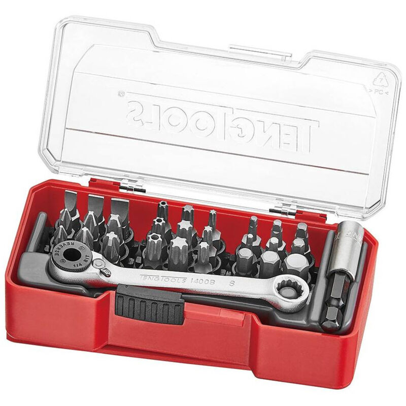 TJ1429 1/4' TJ Bits Set 29pcs - Teng Tools