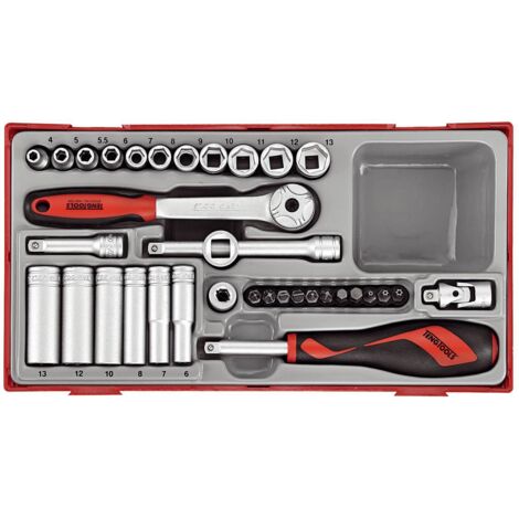 Teng Tools TT1435 1"-Steckschlüsselsatz mit Vierkantschaft