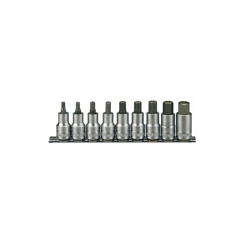 Sechskant-steckschlüssel-satz, 1/2, M1212, 9-teilig Tengtools 19070101