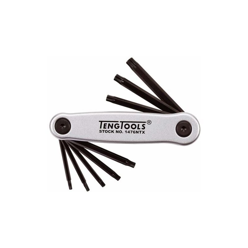 Tengtools - Jeu de clés Torx pliables 1476NTX 8 pièces 151480100