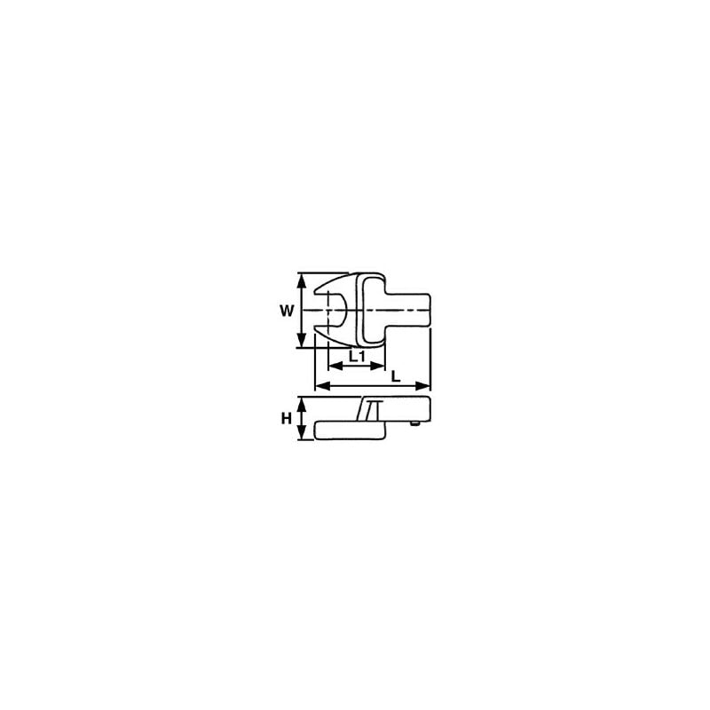 Tengtools - Insert de clé ouverte, 690519, 19 mm 186301305