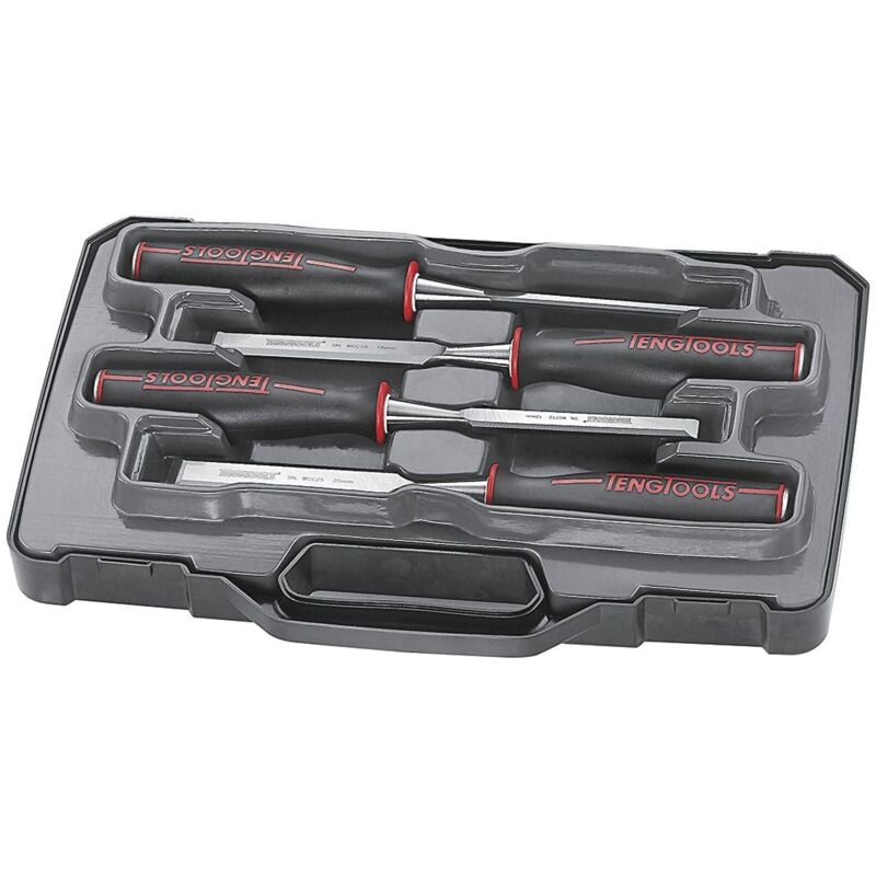 Jeu de 4 ciseaux à bois Teng Tools WCS04L