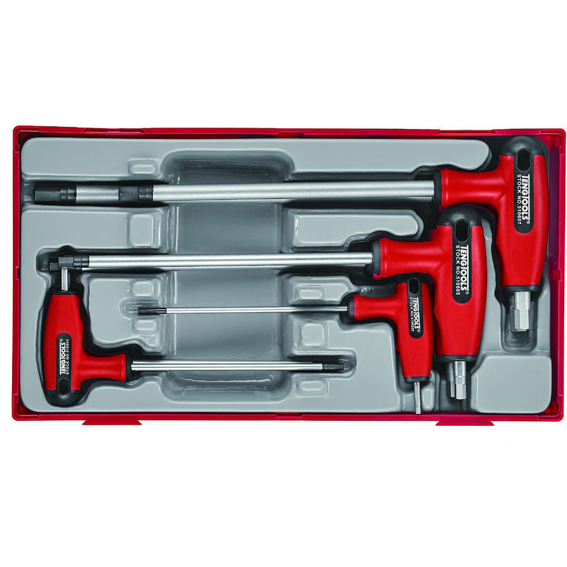 Tengtools - Jeu de 4 clés tx avec poignée en t 245800107