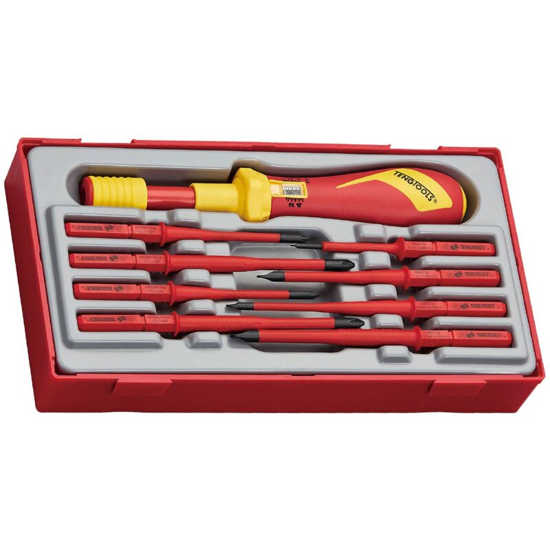 Tengtools - Jeu de tournevis dynamométriques Teng Tools TTVSD09 vde 1000V