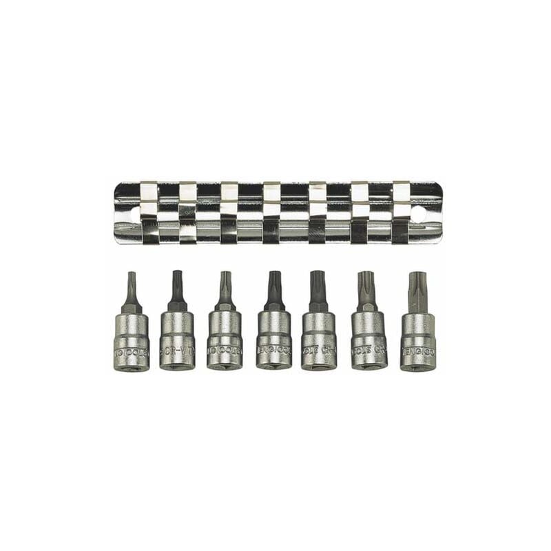 Tengtools - Jeu de clés à douille, 1/4, tx M1408TX 7 pièces 117090209