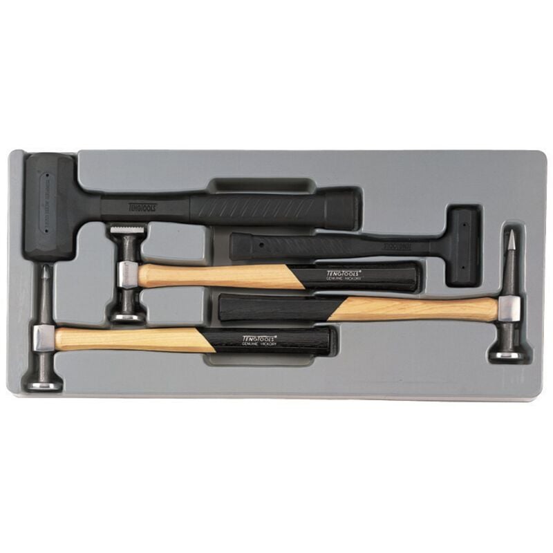 Tengtools - Set de marteaux à débosseler TT4 tray 5 pièces Teng Tools ttpsad