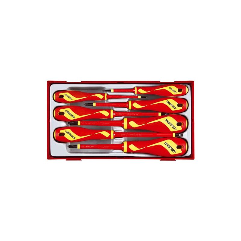 Jeu de tournevis isolés, 1000V, TTV907N, 7 pièces Tengtools 178710109