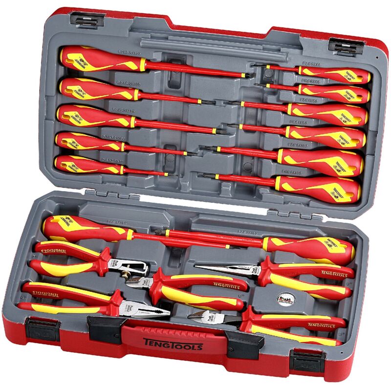 Jeu de pinces et tournevis Teng Tools TV18N 1000 v