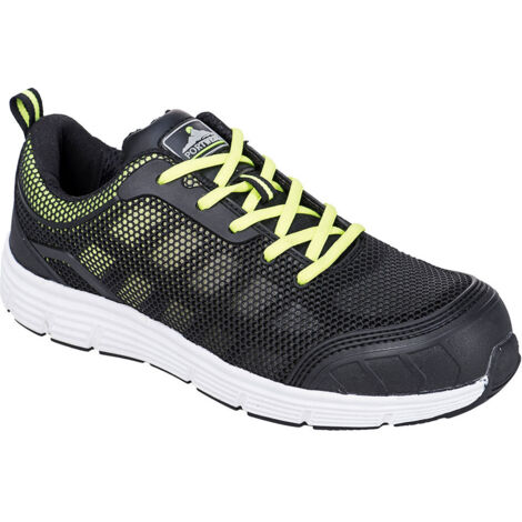 Tennis TOVE Steelite S1P couleur : Noir/Vert taille 46 - PORTWEST