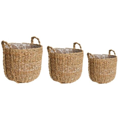 Tenno Basket (Set of 3) - Reed/Seagrass - Natural