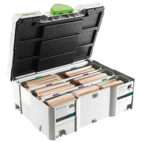 Tenons DOMINO Festool DS/XL 128x Hêtre D12/D14 + Fraise D14 (498205)