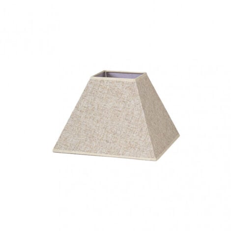 Tenorio abat-jour pyramide e27 lin beige 30dx13dx22h