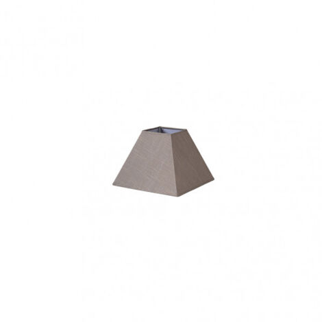 Tenorio Pyramide Lampenschirm e27 Leinen grau 17dx8dx13h