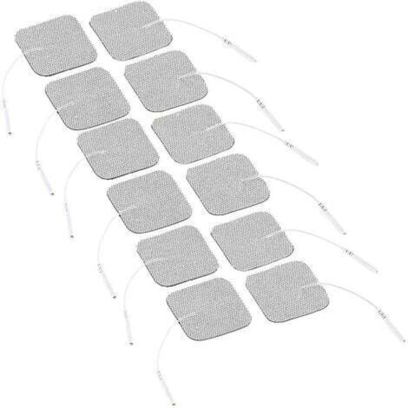 TENS Electrodes: Set of 3 Electrodes for Electrical Stimulation Devices, 5 x 5 cm, 4 Pieces Each (TENS Electrodes)