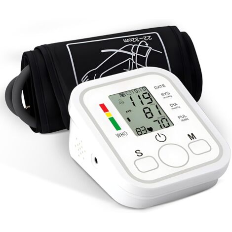 Tensiomètre de bras, Électronique Tensiomètre automatique pour usage domestique, brassard réglable 22-32cm